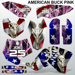 KTM SX 65 2009-2012 AMERICAN BUCK PINK motocross racing decals set MX graphics
