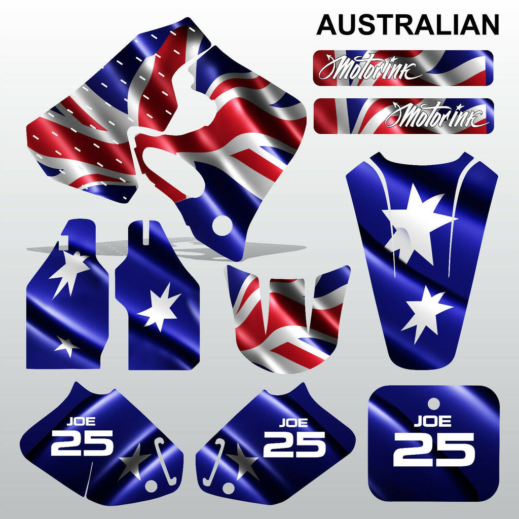 Honda CR125 CR250 93-94 AUSTRALIAN motocross decals set MX graphics kit
