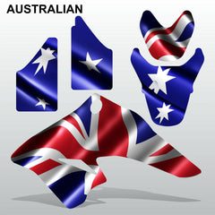 SUZUKI DRZ 70 AUSTRALIAN motocross racing decals stripe set MX graphics kit