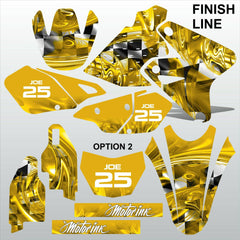 SUZUKI DRZ 400 2002-2012 FINISH LINE motocross decals set MX graphics stripe kit