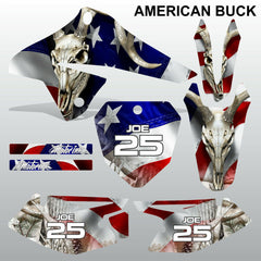 SUZUKI DRZ 125 2008-2019 AMERICAN BUCK motocross racing decals set MX graphics