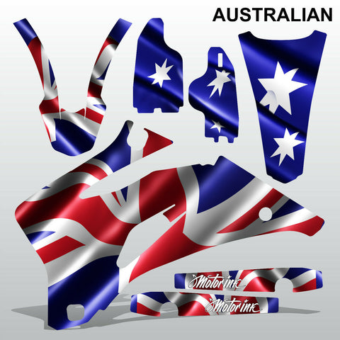 Yamaha WR 450F 2007-2013 AUSTRALIAN motocross race decals set MX graphics kit