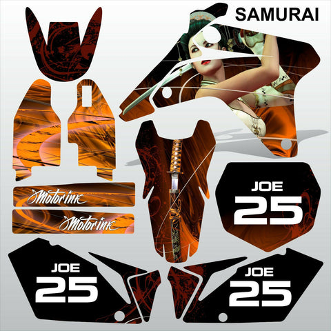 Suzuki RMZ 450 2006 SAMURAI motocross racing decals set MX graphics kit