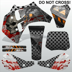 ТМ RACING 50 DO NOT CROSS motocross racing decals set MX graphics stripes kit