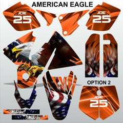 KTM EXC 1998-2000 AMERICAN EAGLE motocross racing decals set MX graphics stripe