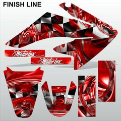 Honda CRF 70-80-100 2002-2012 FINISH LINE motocross decals MX graphics kit