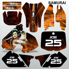 Suzuki RM 125-250 1999 2000 SAMURAI motocross racing decals set MX graphics kit