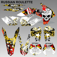 KTM EXC 2014 RUSSIAN ROULETTE motocross decals set MX graphics stripe kit