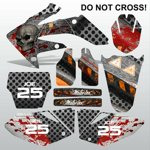 Honda CRF 250 2004-2005 DO NOT CROSS motocross decals MX graphics kit