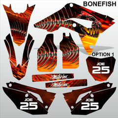 HONDA CR 250 450 2018-2021 BONEFISH motocross race decals set MX graphics kit