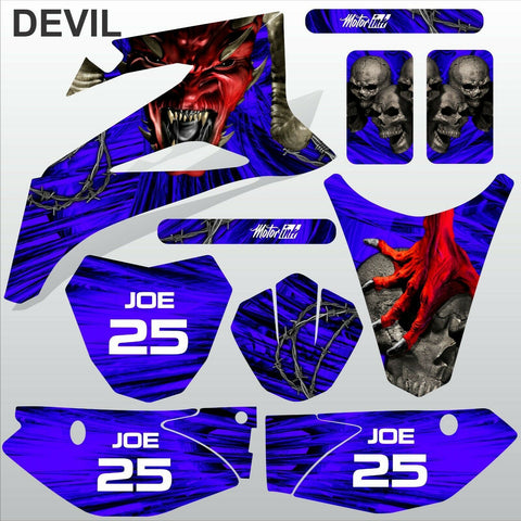 Yamaha TTR110 2008-2019 DEVIL RIDER motocross racing decals set MX graphics kit