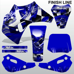 ТМ RACING 50 FINISH LINE motocross racing decals set MX graphics stripes kit