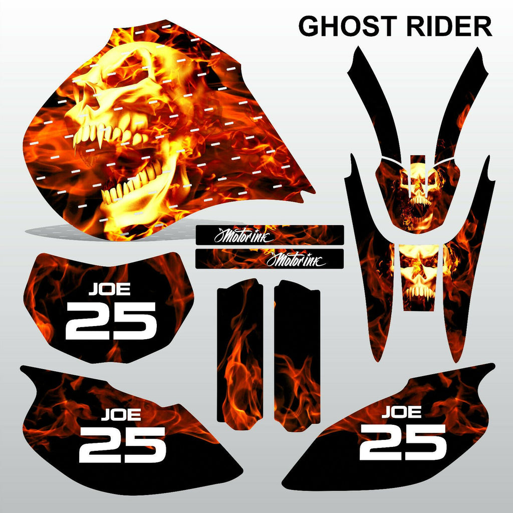 Yamaha TTR600 1997-2005 GHOST RIDER motocross racing decals set MX graphics