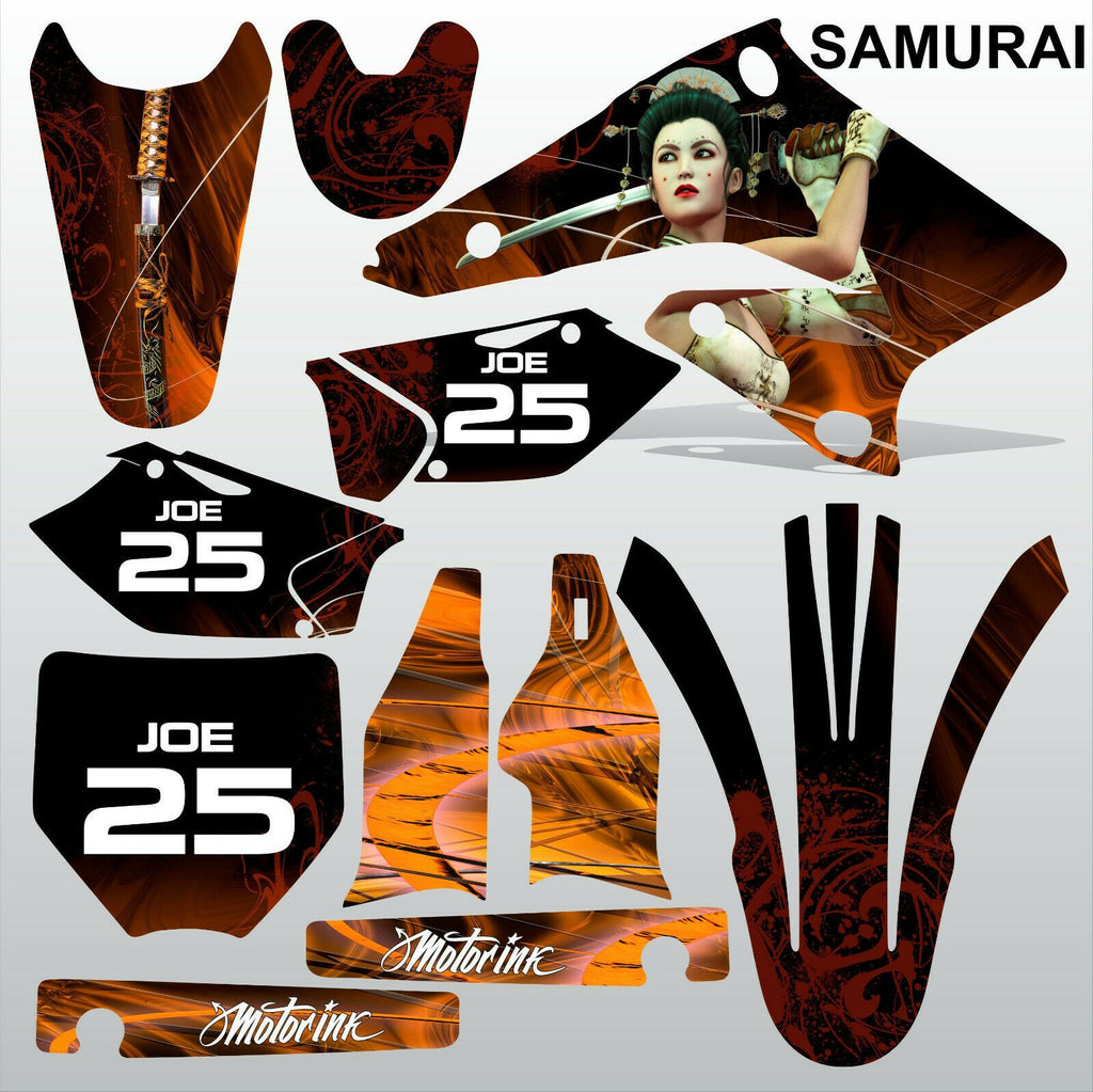 Suzuki RMZ 250 2004-2006 SAMURAI motocross racing decals set MX graphics kit