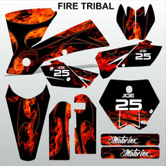 KTM SX 2003-2004 FIRE TRIBAL race motocross decals  stripes set MX graphics kit