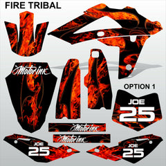 HUSQVARNA 250 450 510 2008-2010 FIRE TRIBAL motocross decals set MX graphics kit