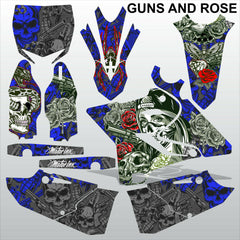 Yamaha YZ 125 250 2015-2017 GUNS AND ROSES motocross racing decals MX graphics