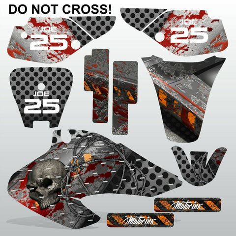 Honda XR 70 2001-2003 DO NOT CROSS! motocross decals set MX graphics kit