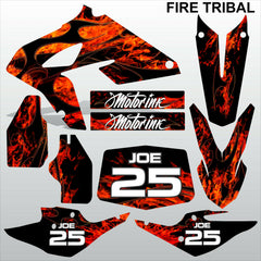 BMW G450X FIRE TRIBAL motocross racing decals set MX graphics stripes kit