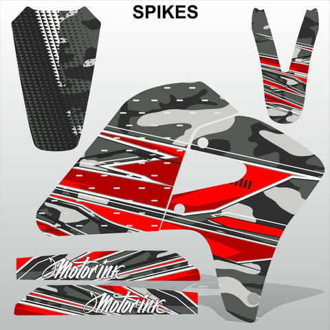 Honda XR 650R 2000-2009 SPIKES motocross racing decals set MX graphics kit