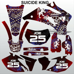 Yamaha WR 250F 2007-2013 SUICIDE KING motocross racing decals set MX graphics