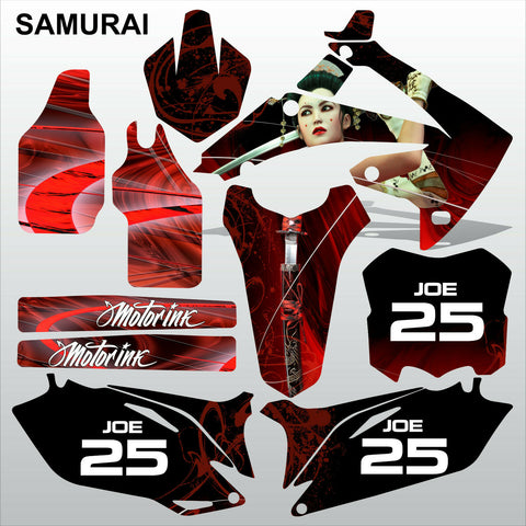 Honda CRF 250 2010-2013 SAMURAI racing motocross decals set MX graphics kit