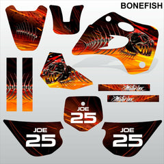 Kawasaki KX80 1994-1997 BONEFISH motocross decals set MX graphics kit stripes