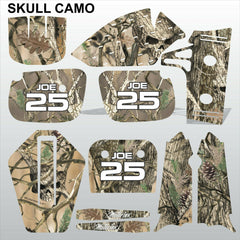 Kawasaki KX 60 1986-2005 SKULL CAMO motocross racing decals set MX graphics kit