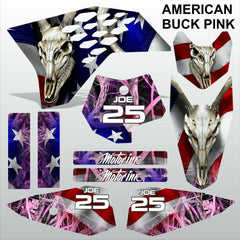 KTM SX 50 2009-2013 AMERICAN BUCK PINK motocross racing decals set MX graphics