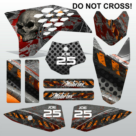 KTM SX 50 2009-2013 DO NOT CROSS motocross racing decals stripe set MX graphic