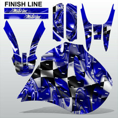 Yamaha TTR600 1997-2005 FINISH LINE motocross racing decals set MX graphics kit