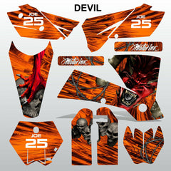 KTM SX 2003-2004 DEVIL PUNISHER motocross decals  stripes set MX graphics kit