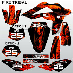 HUSQVARNA 250 450 510 2008-2010 FIRE TRIBAL motocross decals set MX graphics kit