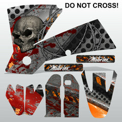 KTM SX 2001-2002 DO NOT CROSS motocross racing decals set MX graphics kit