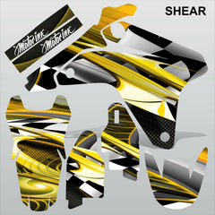 Suzuki RMZ 450 2006 SHEAR motocross racing decals set MX graphics stripe kit