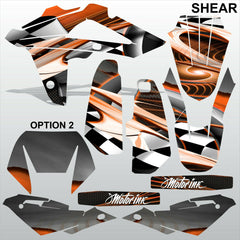 HUSQVARNA CR WR 125 2009-2013 SHEAR motocross racing decals set MX graphics kit