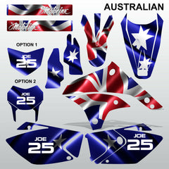 Kawasaki KLX 450 2008-2012 AUSTRALIAN motocross decals MX graphics stripe