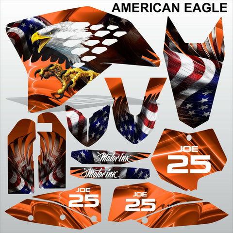 KTM SX 2007-2010 AMERICAN EAGLE motocross decals racing stripes set MX graphics