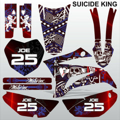 Yamaha TTR 125 2008-2019 SUICIDE KING motocross racing decals set MX graphics