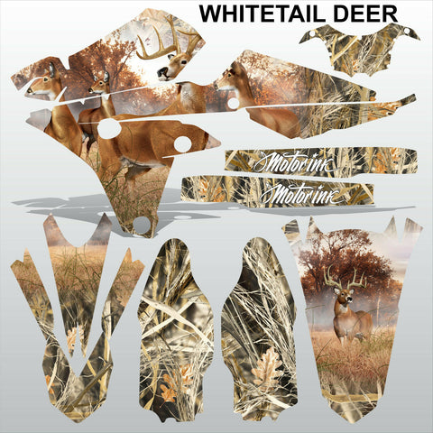 Yamaha YZF 250 450 2014 WHITETAIL DEER motocross racing decals set MX graphics