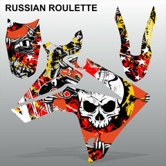 Honda CRF 110F 2013-2014 RUSSIAN ROULETTE motocross decals MX graphics kit