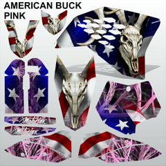 KTM SX 2007-2010 AMERICAN BUCK PINK motocross racing decals set MX graphics kit