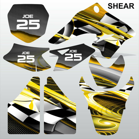 SUZUKI DRZ 70 SHEAR motocross racing decals stripe set MX graphics kit