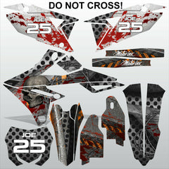 SUZUKI RMZ 450 2018-2021 DO NOT CROSS motocross racing decals set MX graphics