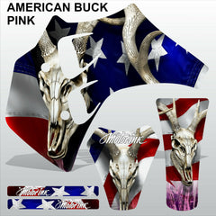 ТМ RACING 50 AMERICAN BUCK PINK motocross racing decals set MX graphics stripes