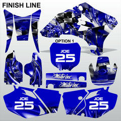 Yamaha WR 250F 450F 2005-2006 FINISH LINE motocross decals set MX graphics kit