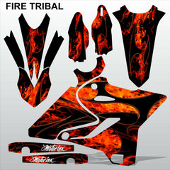 Yamaha YZ 125 250 2015-2017 FIRE TRIBAL motocross racing decals MX graphics kit