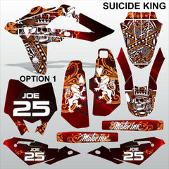 HUSQVARNA CR WR 125 2009-2013 SUICIDE KING motocross decals set MX graphics kit