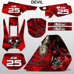 Honda XR 250 1986-1995 DEVIL PUNISHER motocross racing decals set MX graphics