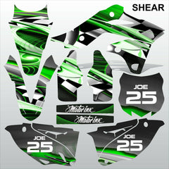 Kawasaki KXF250 2013-2016 SHEAR motocross racing decals set MX graphics kit